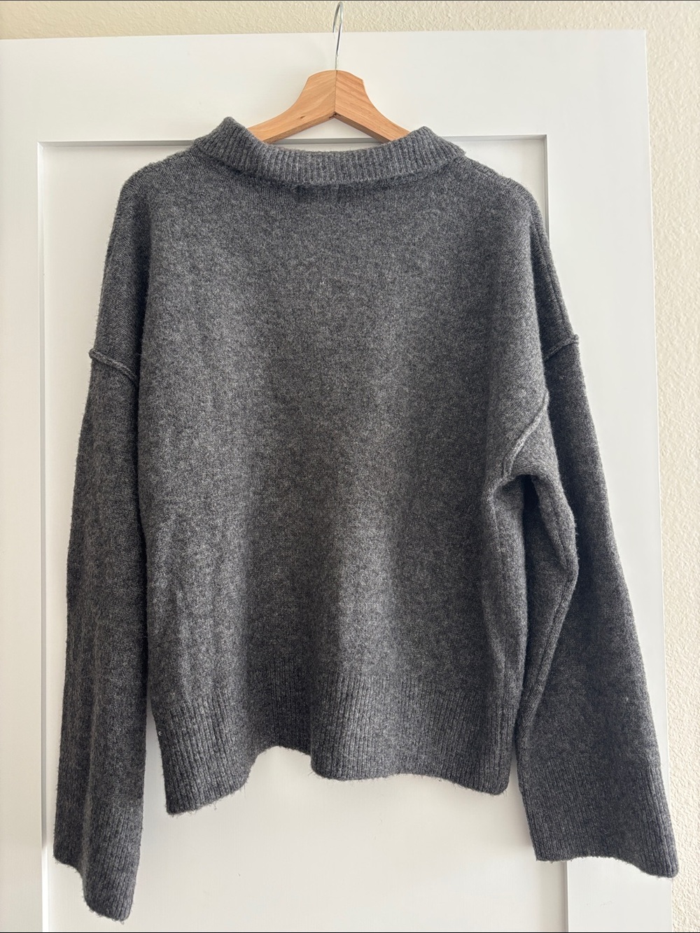 ASOS Button-Front Collared Sweater - Picture 3 of 6